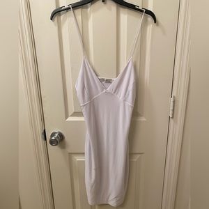 White bodycon dress
